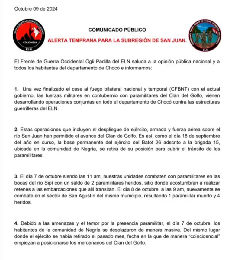 comunicado occ