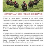 CONTINÚAN LOS FALSOS POSITIVOS