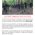 ACCIÓN URBANA DEL FGO ELN pg