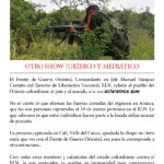 OTRO SHOW JURÍDICO Y MEDIÁTICO