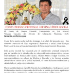 Contubernio criminal asesina líder social negro