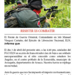 RESISTIR ES COMBATIR