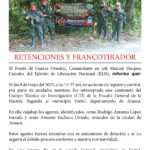 retenciones y francotirador