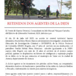 Retenidos dos agentes de la DIJIN