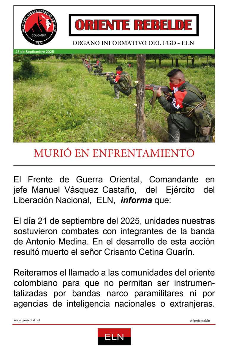 MURIÓ EN ENFRENTAMIENTO